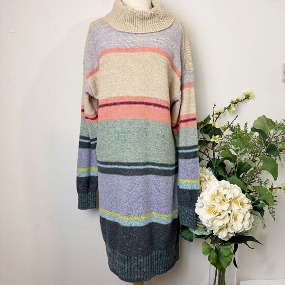 Anthropologie | Daily Practice “The Keep It Cool” Striped Sweater Dress “ - Picture 2 of 13